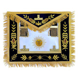 Past Master Lodge Leather Apron Gold – Hand Embroidered