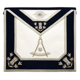 Past Master Lodge Leather Apron Navy – Hand Embroidered