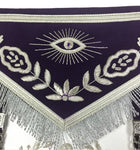 Past Master Purple Velvet Apron – Hand Embroidered 2