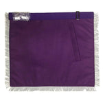 Past Master Purple Velvet Apron – Hand Embroidered 3