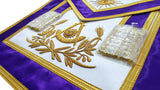 Past Master Silk Apron With Emblem – Hand Embroidered -10CODE