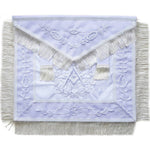 Masonic Regalia Past Master Apron All White With Fringe - Zest4Canada 