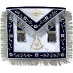 Masonic Regalia Blue Lodge Past Master Apron Hand Embroidered Bullion Vine - Zest4Canada 