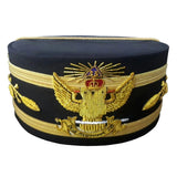 Scottish Rite 33rd Degree Black Crown Cap